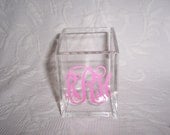 Personalized Acrylic Pen Pencil Holder Gift Wrapped