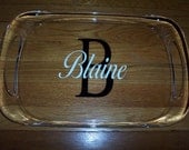 Personalized Large Acrylic Serving Tray with Handles GIFT WRAPPED