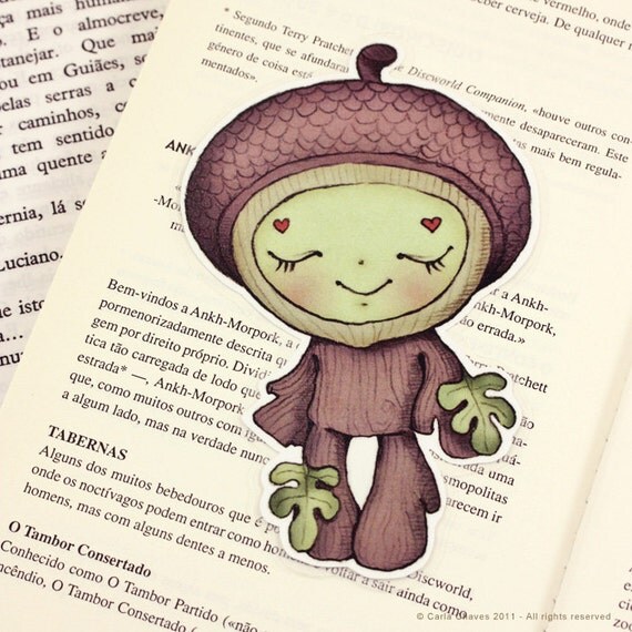 Acorn pocket size bookmark