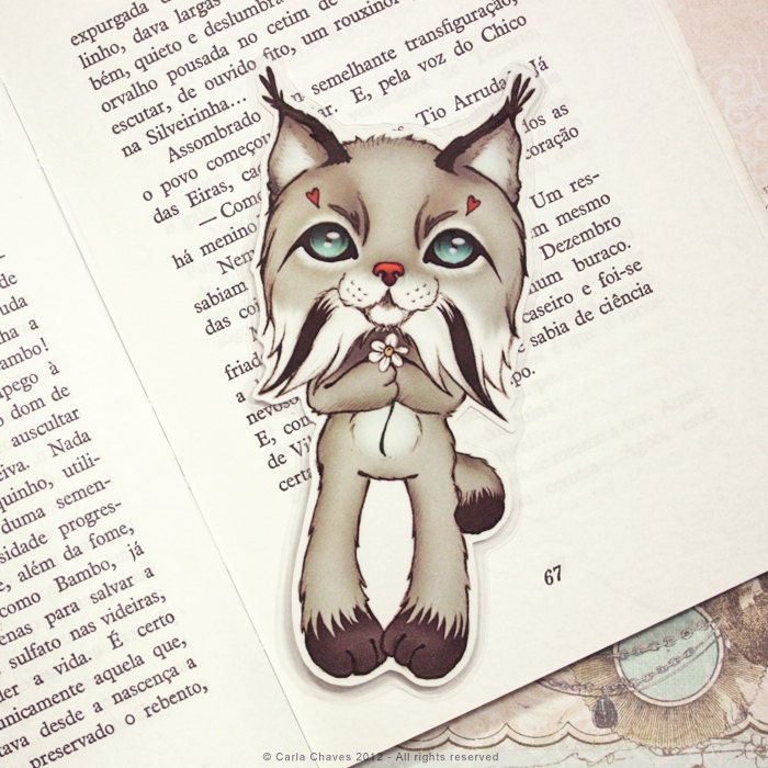 Lynx pocket size bookmark