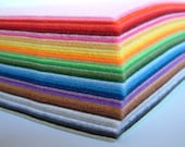 19 Felt sheets-Pick your own color from 99  colors