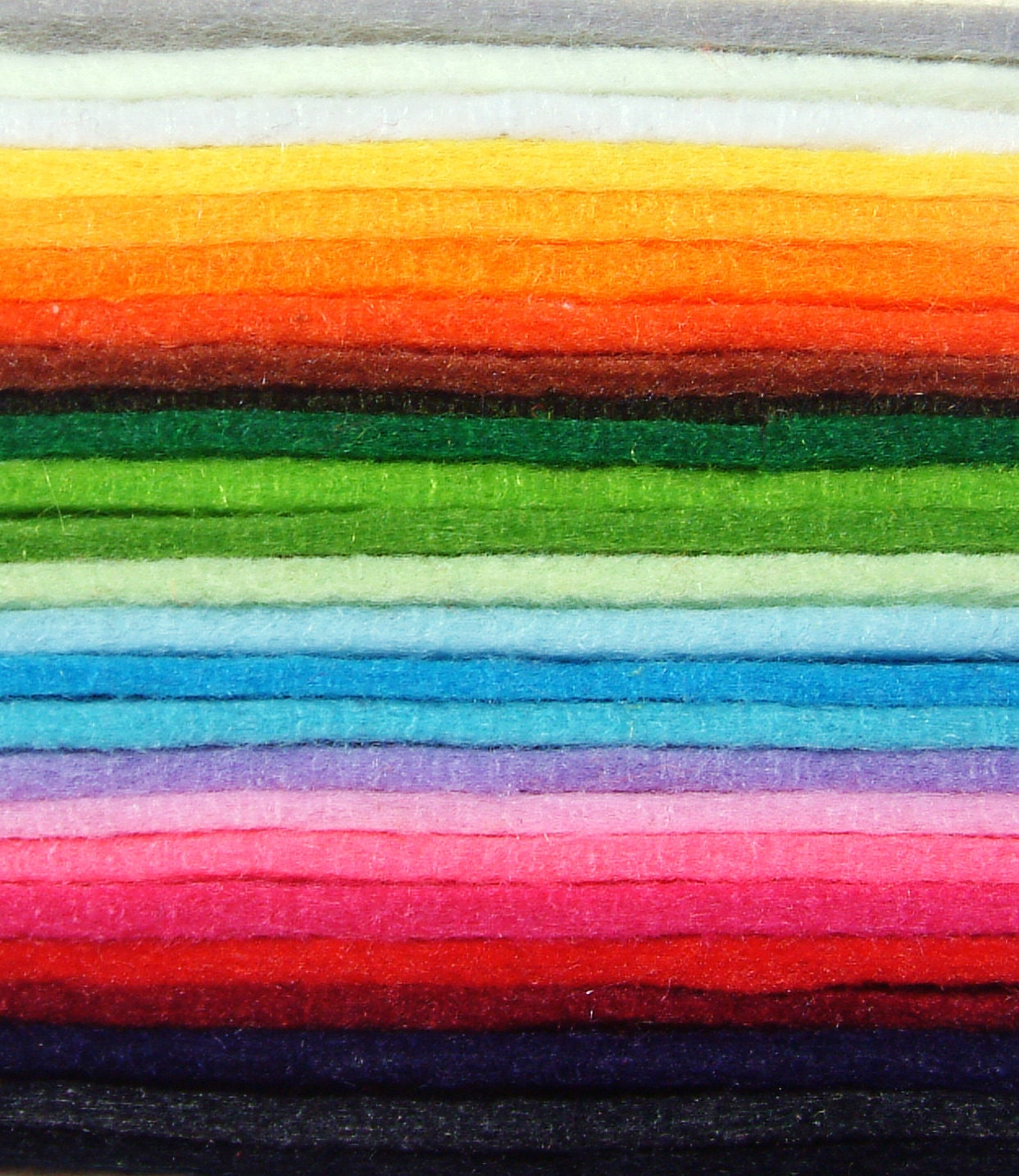 Thick felt fabric-thickness 3mm felt, 3 sheets, 48cm x 48cm, Pick your own color from 36 colors
