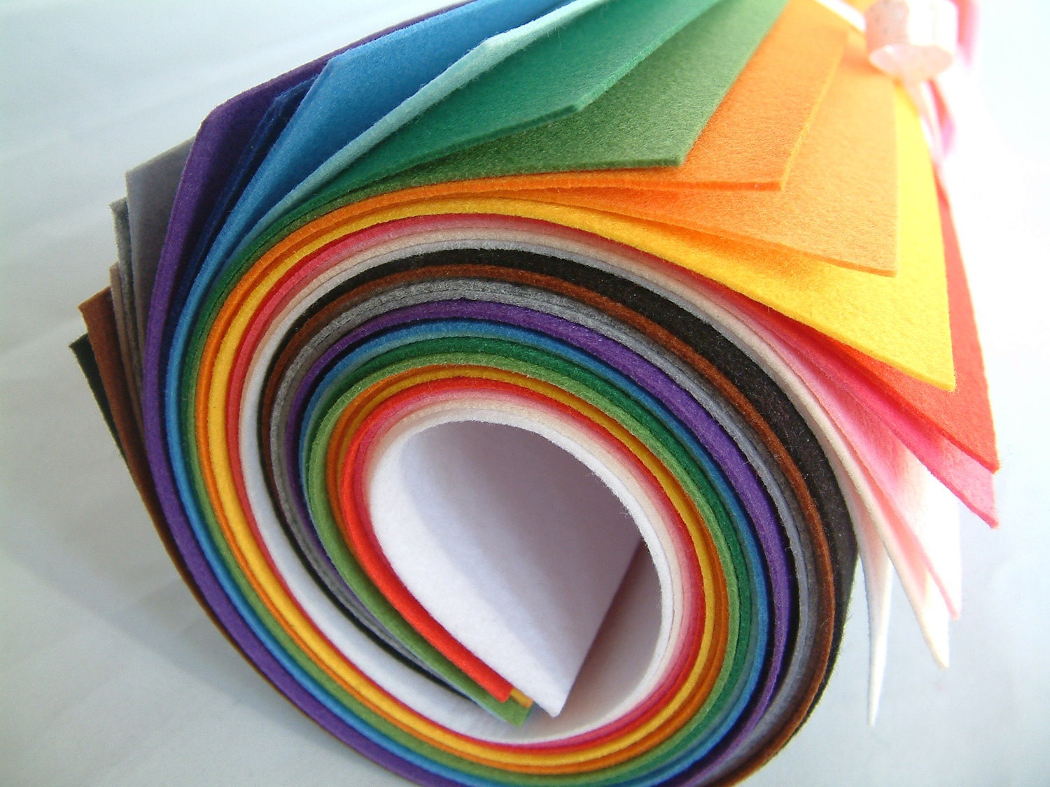 6 felt sheets,30cmx 50cm, thickness1.2mm, 100% acrylic felt, Select your color from 43 colors