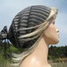 Baggy Muffler Slouchy Hat, Oversized Super Loose Rasta Dread Beanie Tam Grey Purple