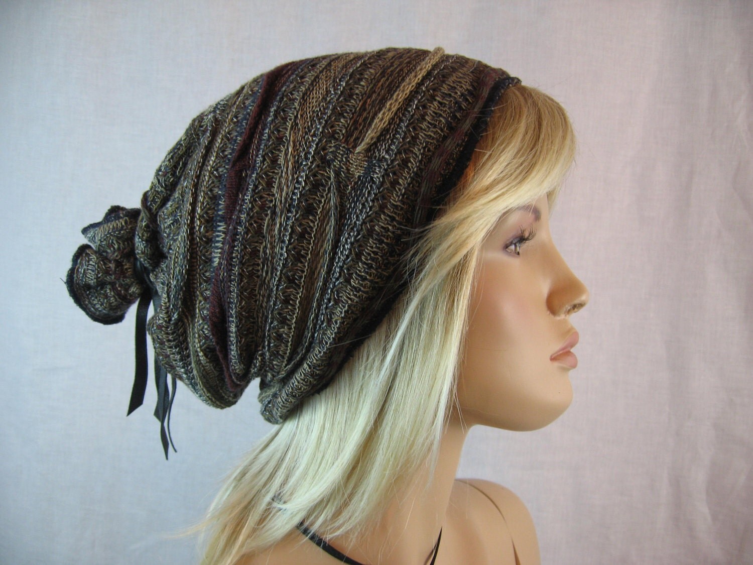 Upcycled  hat from Slouchy Beanie Vacationhouse Tam sweater Cosby Hat by Sweater beanie Upcycled  hat from Slouchy Beanie Vacationhouse Tam sweater Cosby Hat by Sweater beanie
