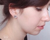 Diamond stud earrings