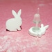 Tiny rabbit earrings, bunny earrings Easter Gift