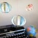 Paper Globes made with Vintage Maps - One of a Kind Wedding Decor- Set of 3.