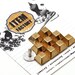 10Sets 8mm GOLD Flat Head Square RIVETS Rapid Studs Nailhead. (Super High Quality)