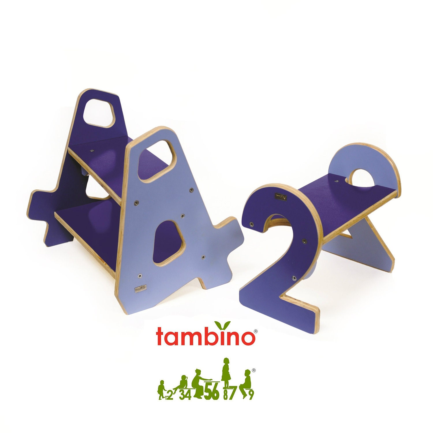 4-4 Stepstool in Blue Hues