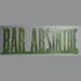 Bar Absinthe sign in Aluminum Green Gold