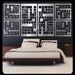 Prairie Panel 6 Panel Combination in Brushed Aluminum FREE SHIPPING Metal Wall Art
