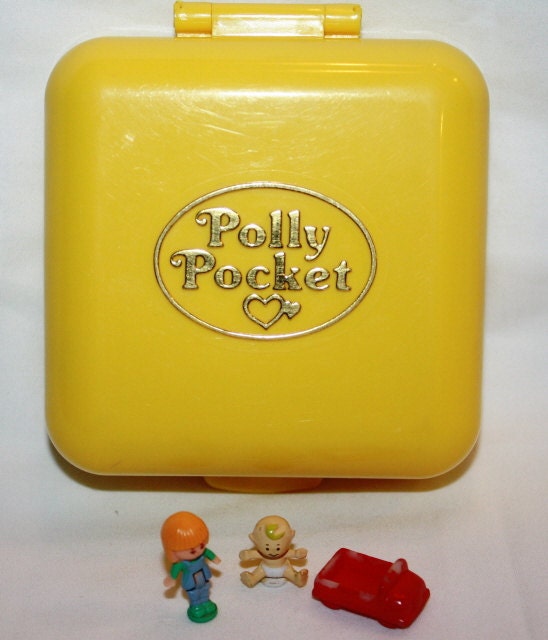 SALE..........1989...Polly Pocket MIDGES PLAYSCHOOL Playset Complete Yellow