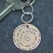 Key Chain Sterling Silver Disk -Personalized