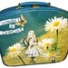Vanity Case - Vintage Upcycled Luggage - Overnight Case - Alice in Wonderland - SALE