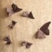 10 Paper butterflies in Chocolate Brown for 3D Wall Decor, Nursery, Children's Room