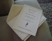 Letterpressed Wedding Invitations - Seahorse