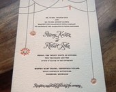 Letterpressed Wedding Invitations - Swag
