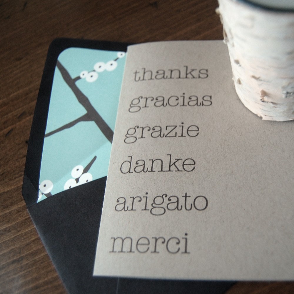Letterpressed Thank You Notes