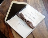 Letterpressed Wedding Invitations - Lace