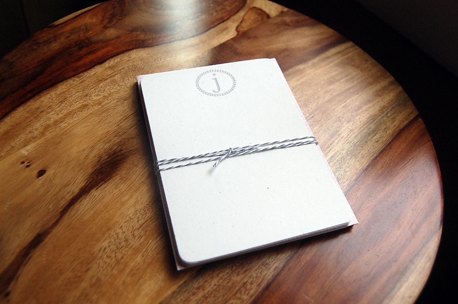 Letterpressd Initial Cards - Set of 10