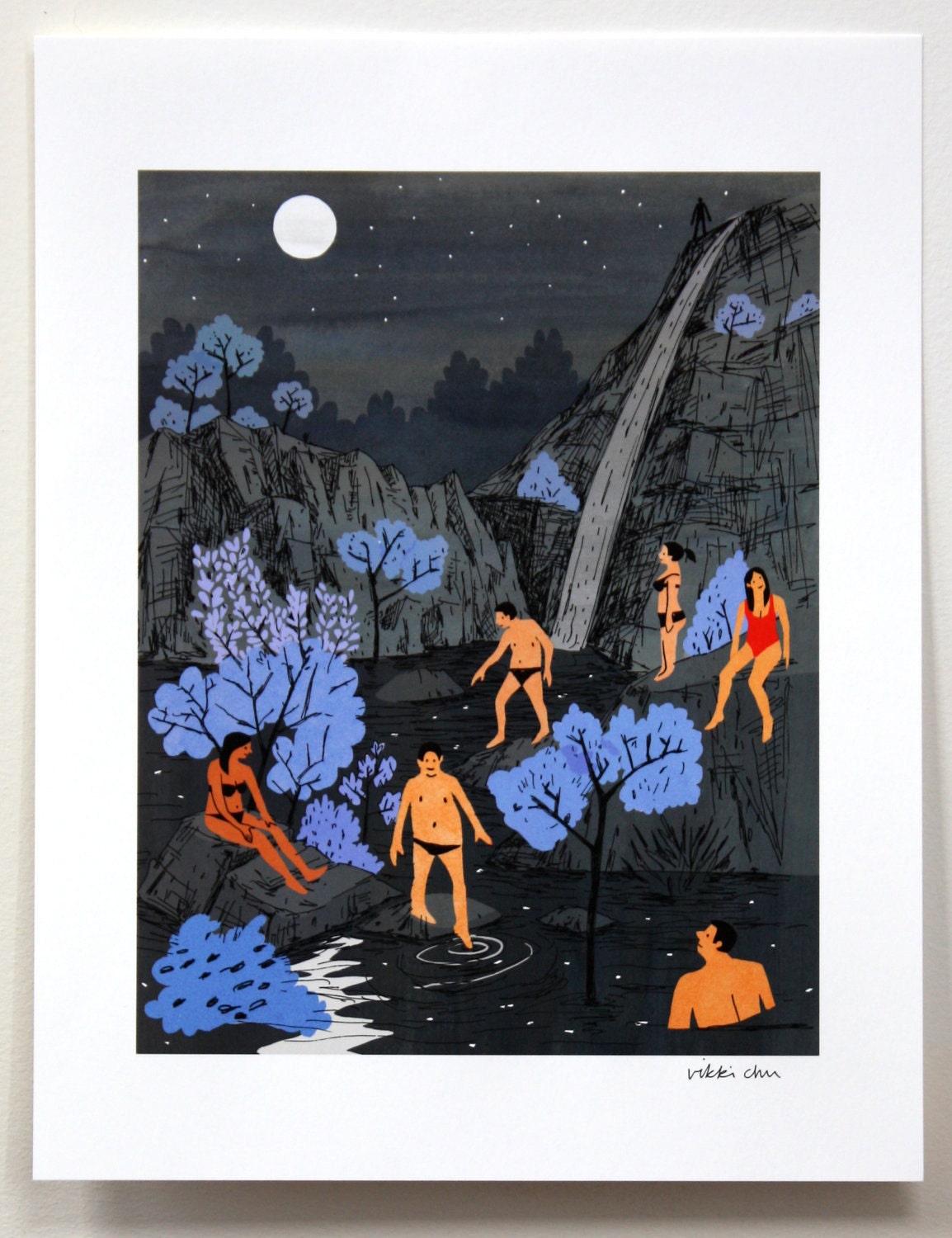 Swimmers- Archival Print