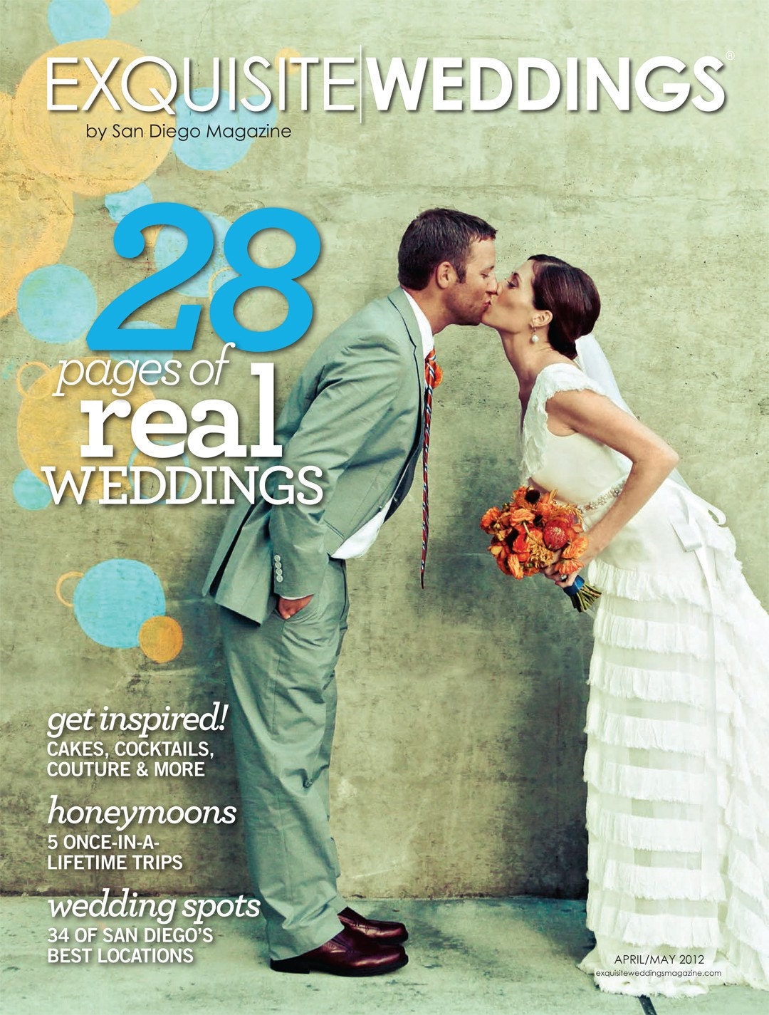 As seen in Exquisite weddings-Romantic strapless silk wedding dress