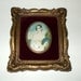 Cameo Creation Romney Lady Portrait Victorian Ornate Antique Gold Frame Plaque Vintage