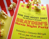 Slumber party movie night birthday party invitation Il_170x135