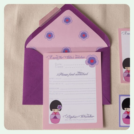 Kokeshi MOM CARDS Il_570xn