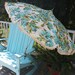 Vintage Mid Century Modern Patio Umbrella Portable For Table Or Chair