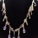 Amethystium - Amethyst, Glass and Metal Royalty Necklace and Earring Set