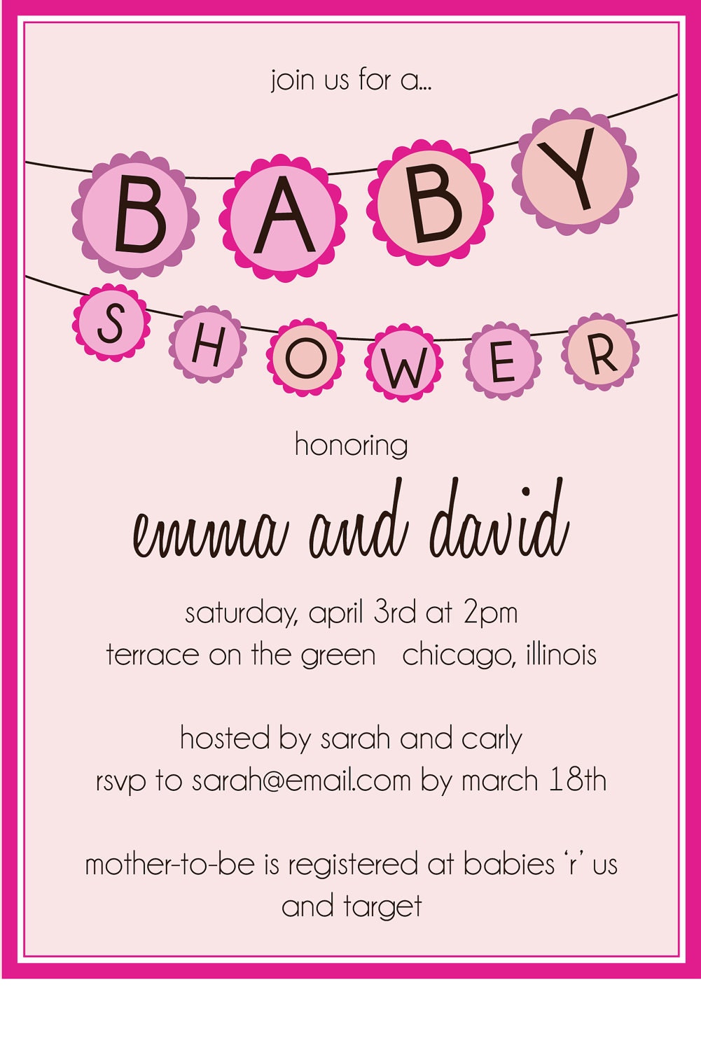 Custom Baby Shower Invitations Easy Printable And Free