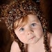 Crocheted Teddy Bear Earflap Hat - Photo Prop (Newborn, 3-6, 6-12 months)