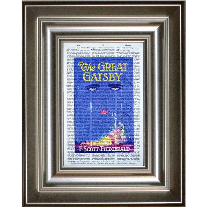 The Great Gatsby on a Vintage Dictionary Page