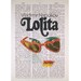 Lolita (Red Glasses) on a Vintage Dictionary Page
