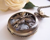 the butterfly pocket watch (necklace).