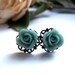Petite Teal Lillian Stud Earrings