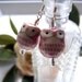 the pink porcelain owl earrings.