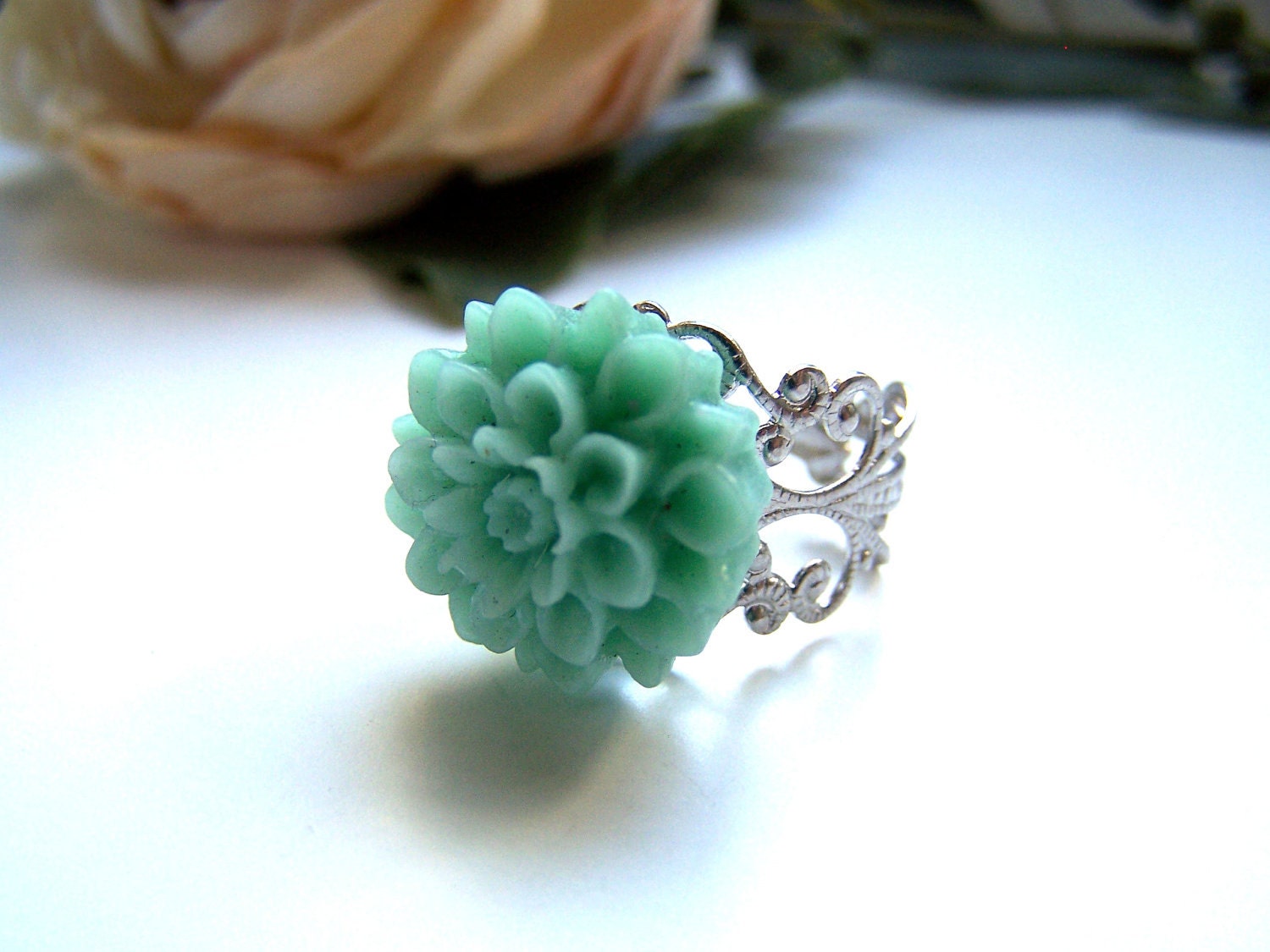 Mint Stella Ring