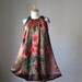 Dress / WEAR ART / Van Gogh / Brown red  / Romantic / Dreamy / Soft / Silk / Flowy / Delicate / Tunic / Art Dress