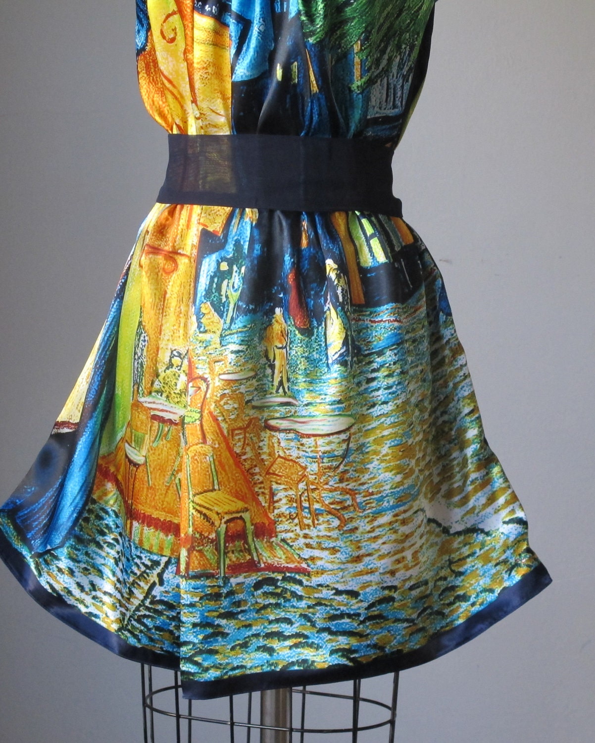 Dress / digital print dresses WEAR ART / Van Gogh / Romantic / Dreamy / Soft / Silk / Flowy / Delicate / Tunic / Art Dress