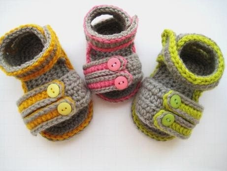 Crochet Pattern Baby Booties or Sandals( pdf pattern)2- Sporty Sandals