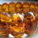 Vintage Amber Stretch Bracelet - Genuine Amber - Baltic Amber - 1970s