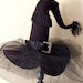 Witch Hat - Halloween -Diva Witch Hat Decor, Black on Black - Witch Hat Decor - by JoJo's Bootique