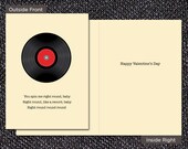 You Spin Me Right Round, Valentine's Day Card, 5x7 inch