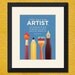 Every Child is An Artist, Picasso Quote, 8x10 inch Print