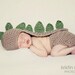 Newborn baby crochet Dinosaur hat and diaper cover - Photo prop set
