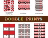 Pirate Printable Birthday Party Package - Pirate Package - Customized Age "Yo Ho Ho Pirate Design"