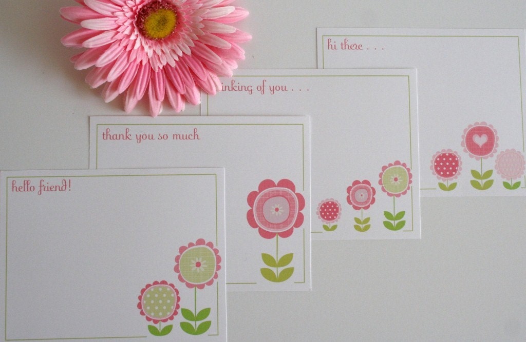 Pretty In Pink Note Cards